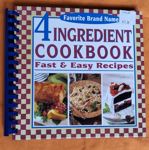 Favorite Brand Name 4 Ingredient Cookbook Fast & Easy Recipes EUC - Picture 1 of 3